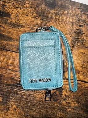 Steve Madden Teal Wristlet Card Case